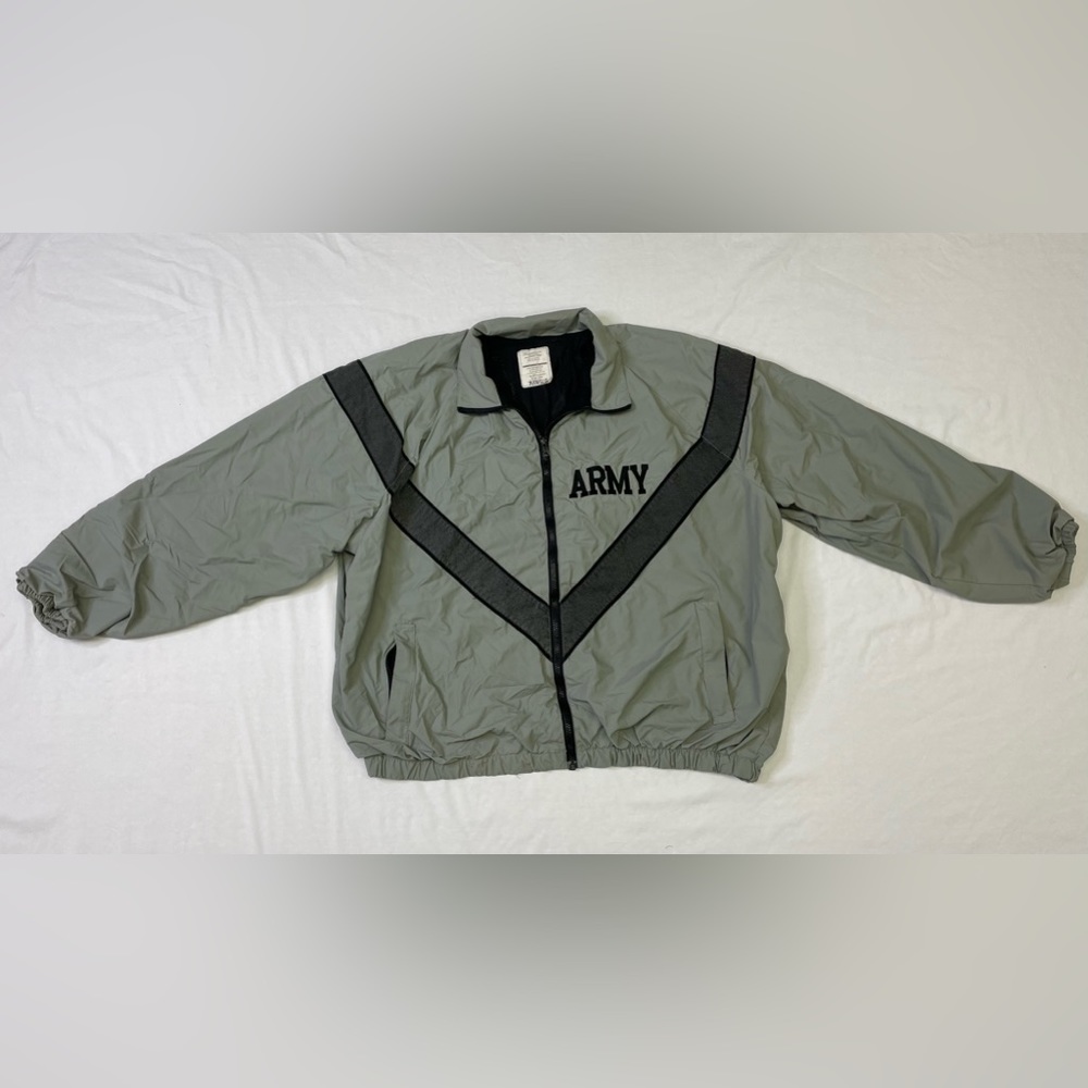 Skilcraft IPFU Rain Jacket Reflective Army Windbreaker Nylon Gray Men's XL